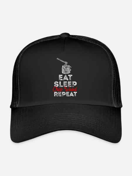 Bûcheron bûcheron - Casquette trucker  - noir/noir - Devant