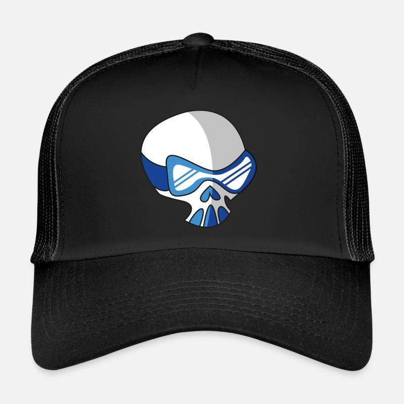 skelett ski brille snowboarder Trucker Cap