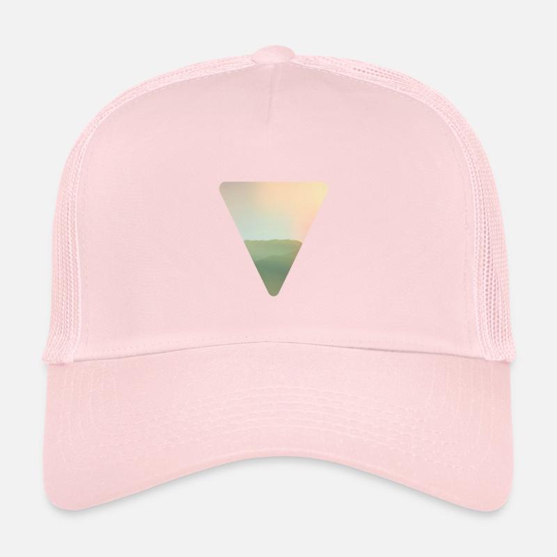 Mountain Mountains Sunset Abstract Gift Trucker Cap