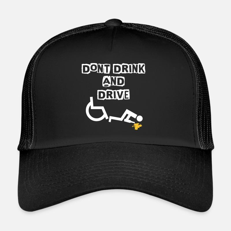 Rollstuhlfahrer - Trucker Cap - Schwarz/Schwarz