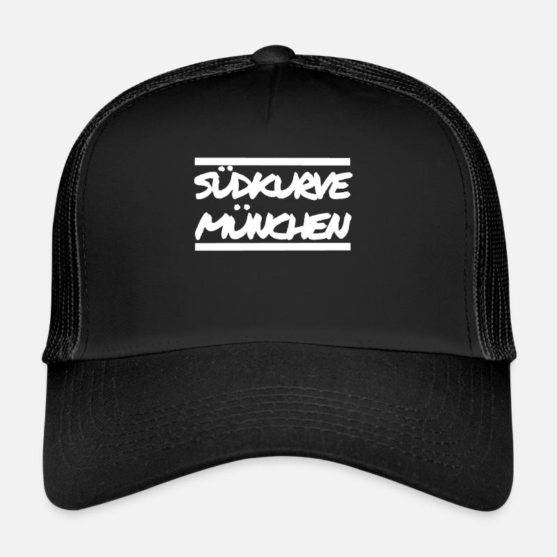 South curve soccer munich gift gift idea - Trucker Cap - black/black