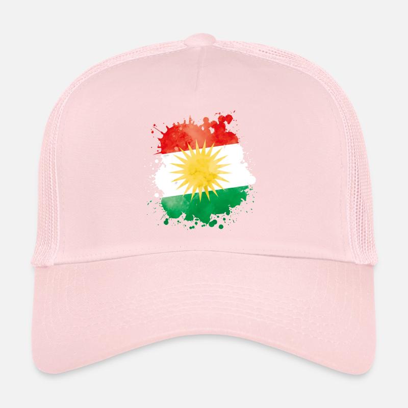 Kurdistan flag blob Trucker Cap