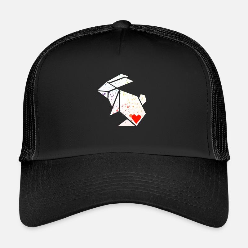 origami rabbit bunny Trucker Cap