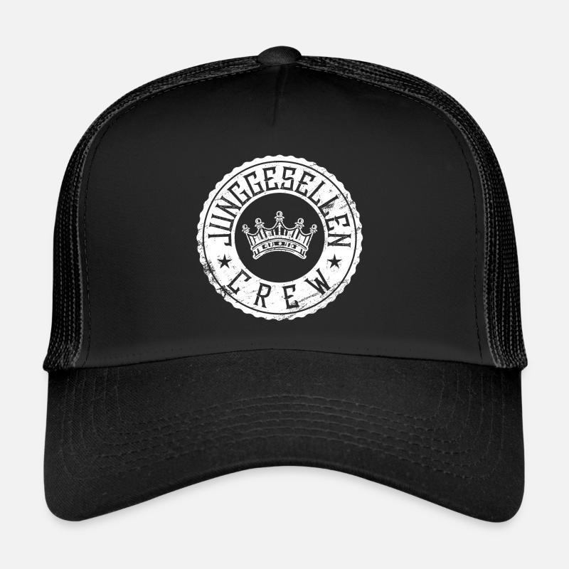 junggesellen crew - Trucker Cap - Schwarz/Schwarz