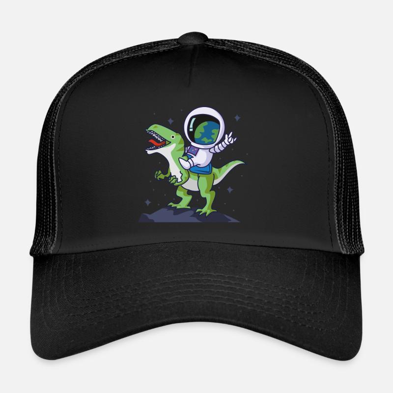 dinosaure astronaute Casquette trucker 