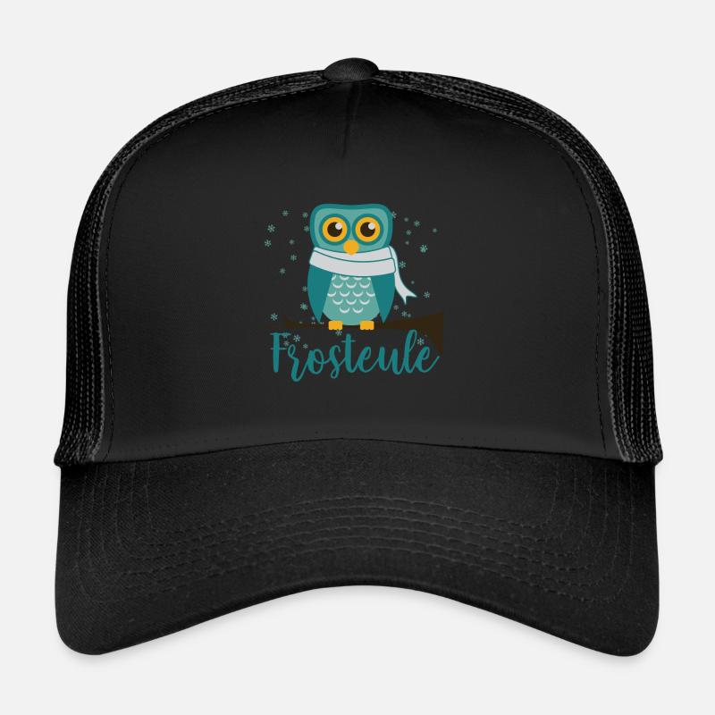 Chouette givre froid doux Casquette trucker 