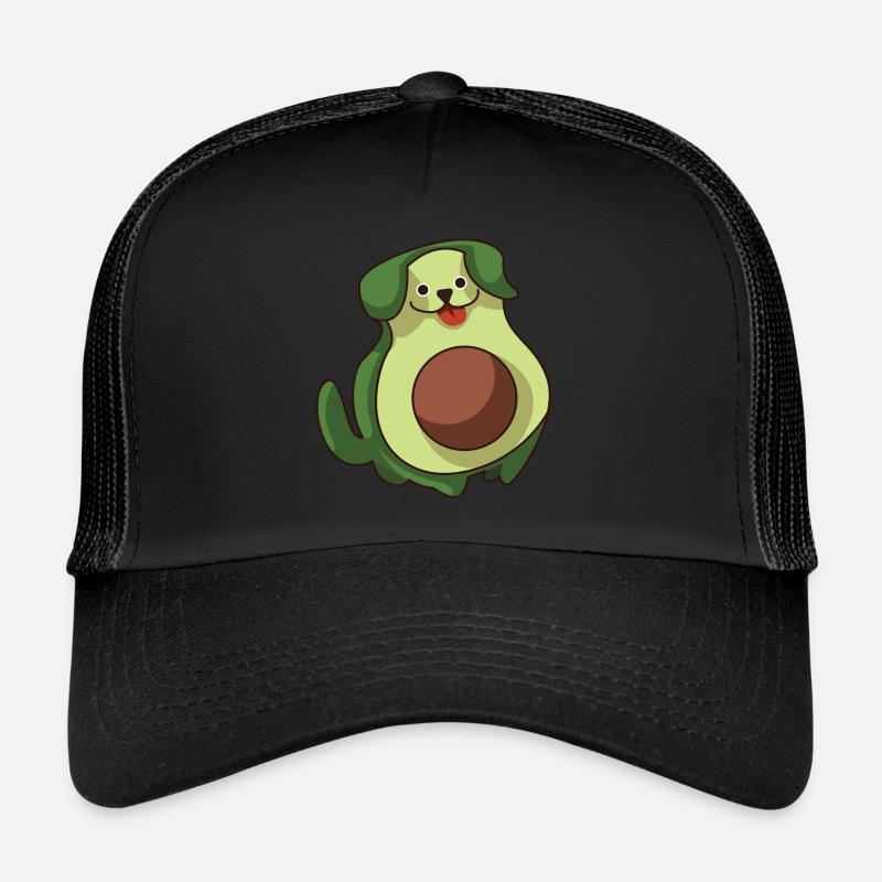 avocado dog funny Trucker Cap