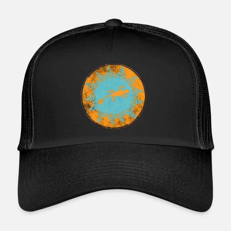 "Baleares spain" (beidseitig bedruckt!) - Trucker Cap - Schwarz/Schwarz