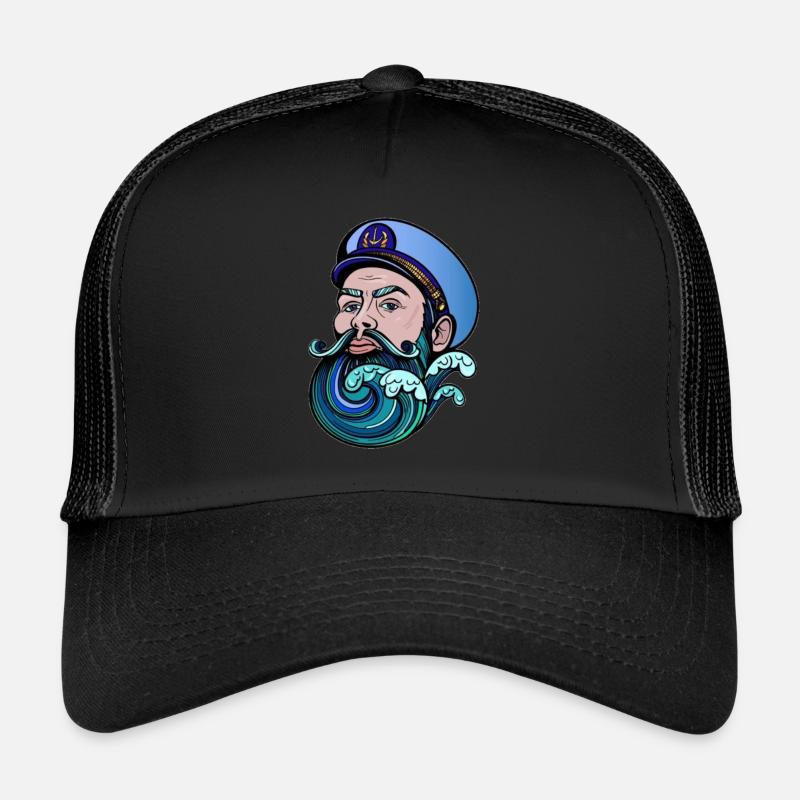 seemann - Trucker Cap - Schwarz/Schwarz