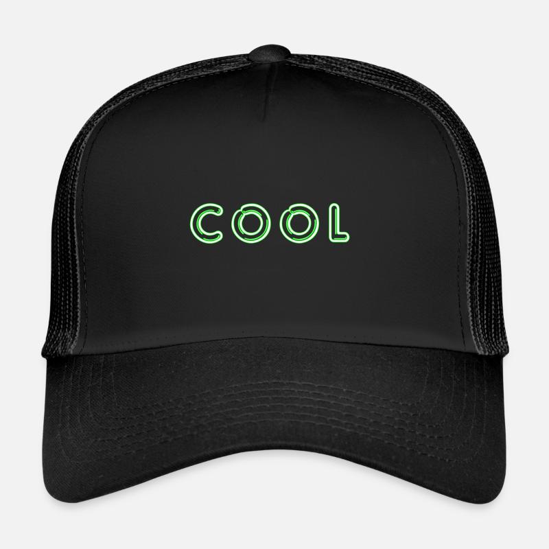 COOL green neon lights Trucker Cap