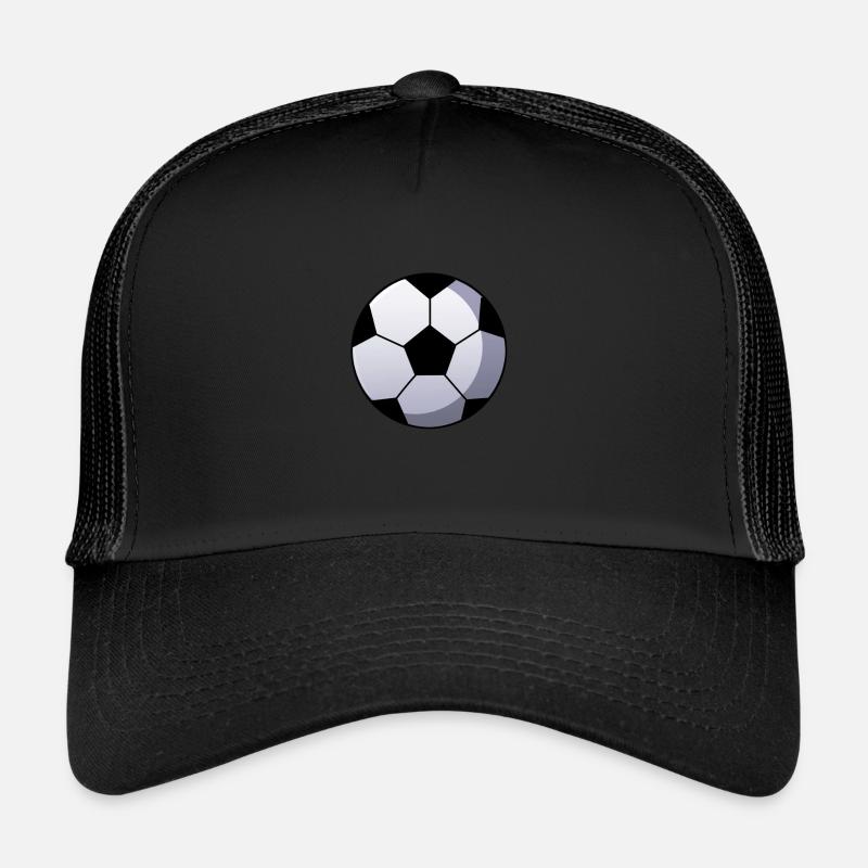 Fußball Ball - Trucker Cap - Schwarz/Schwarz