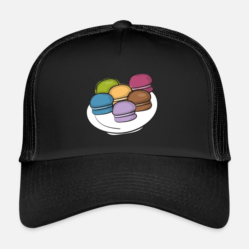 Macaron - Casquette trucker  - noir/noir