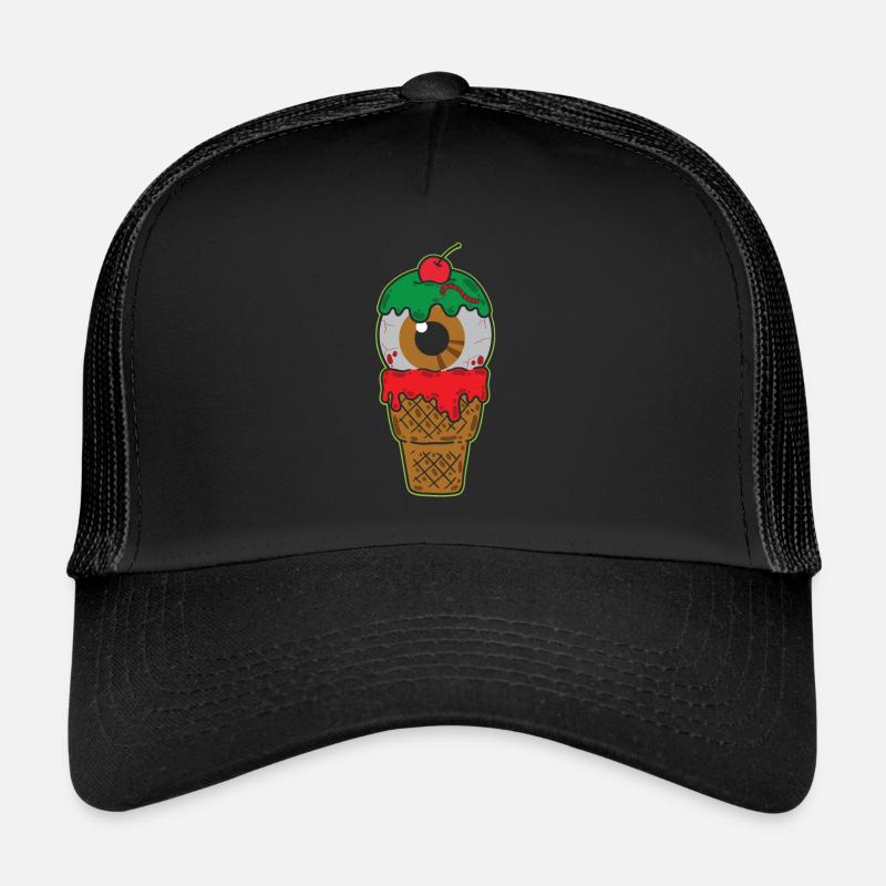 Zombie ice cream with green slime Trucker Cap