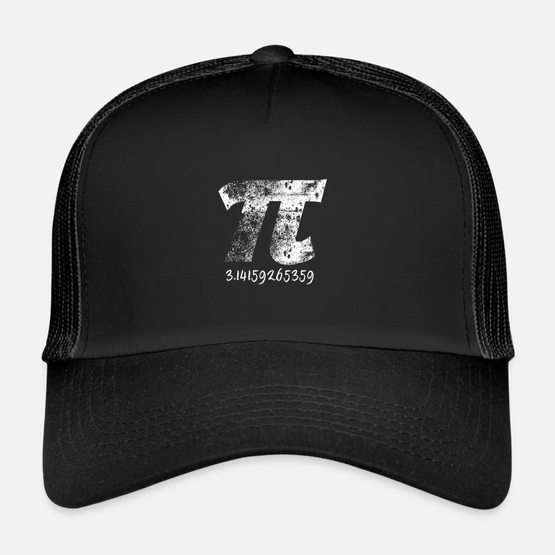 Pi Mathe Pi Tag - Trucker Cap - Schwarz/Schwarz