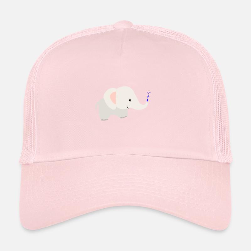Éléphant Animaux mignons Animaux mignons Casquette trucker 