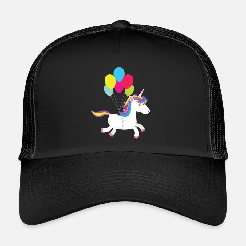 Einhorn hebt ab mit Luftballons Trucker Cap