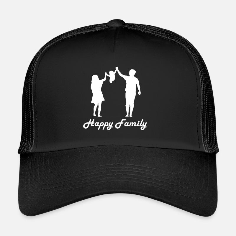 Familien - Trucker Cap - Schwarz/Schwarz