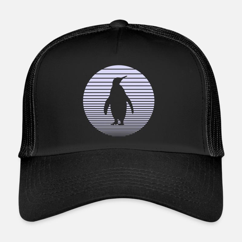 manchot - Casquette trucker  - noir/noir