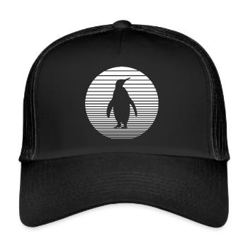 Pinguin - Trucker Cap - Schwarz/Schwarz - Vorne