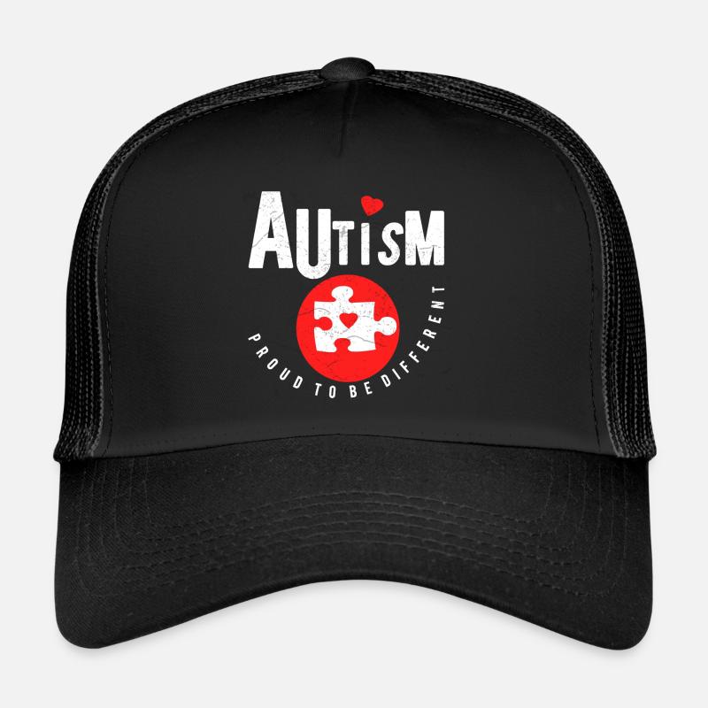 Autism Autism Autist Gift - Trucker Cap - black/black