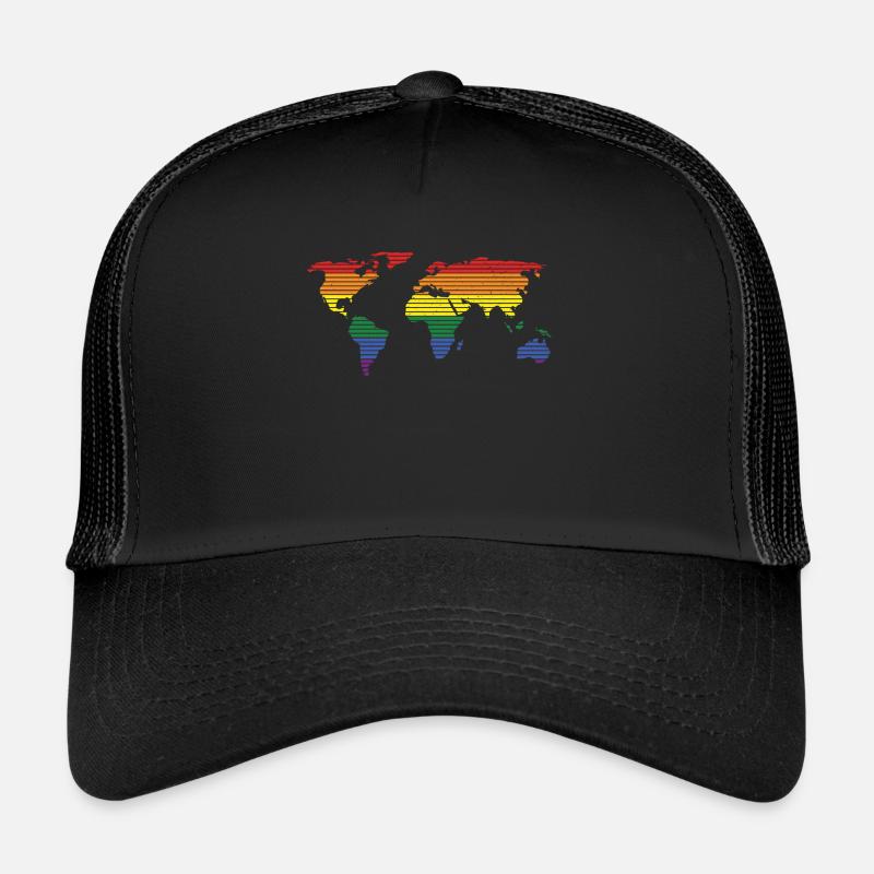 world of diversity - Trucker Cap - Schwarz/Schwarz