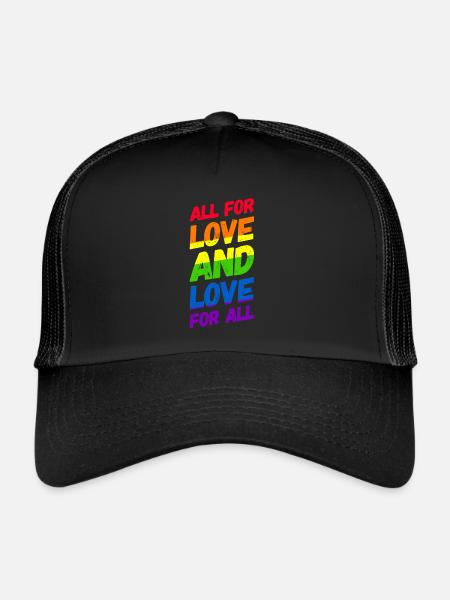 Homosexuality LGBT CSD Gay Pride - Trucker Cap - black/black - Front