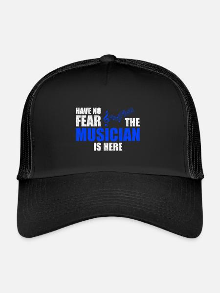 Musiciens - Casquette trucker  - noir/noir - Devant