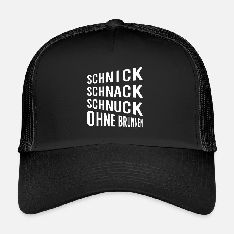 Scissors stone paper without fountain - Trucker Cap - black/black