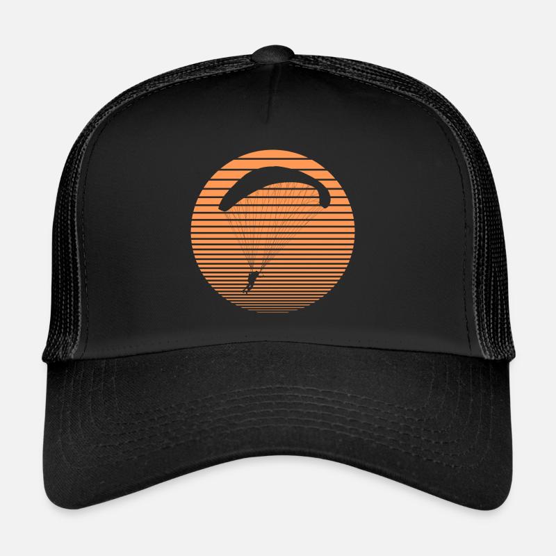 Paragliding - Trucker Cap - Schwarz/Schwarz