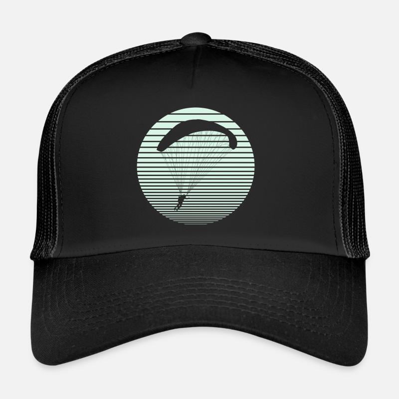 Paragliding - Trucker Cap - Schwarz/Schwarz