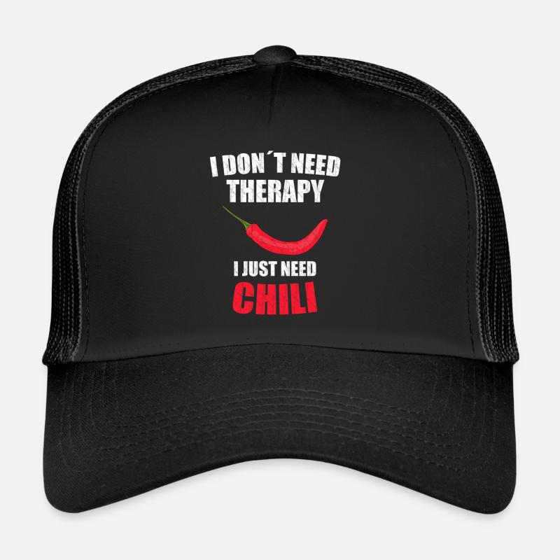Chili therapy - Trucker Cap - black/black