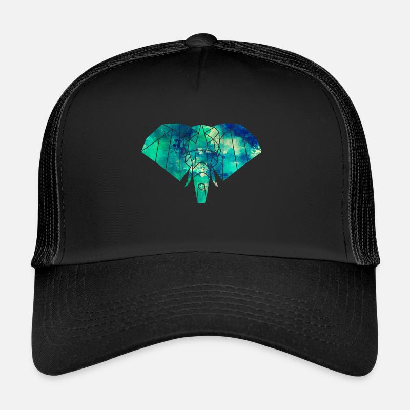 Shapes elephant in bright colors Trucker Cap