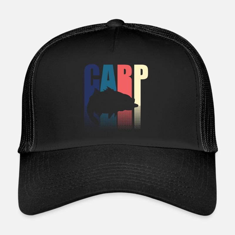 Pêcheur de pêcheur de carpe rétro Casquette trucker 