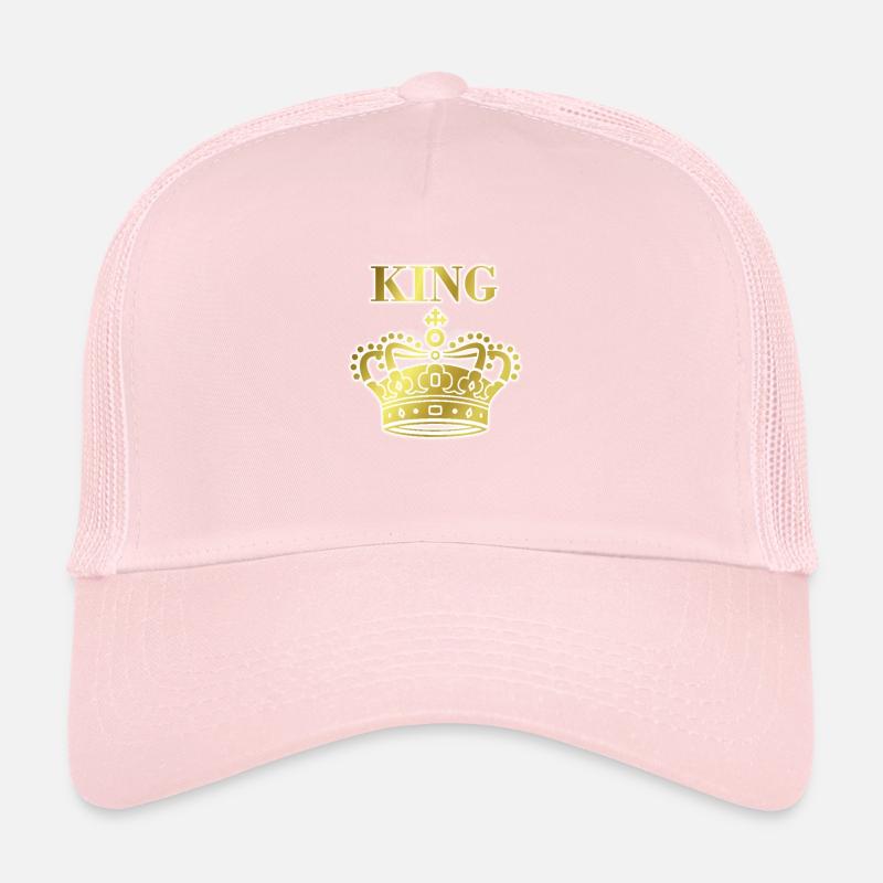Roi couronne doré avec ombre Casquette trucker 