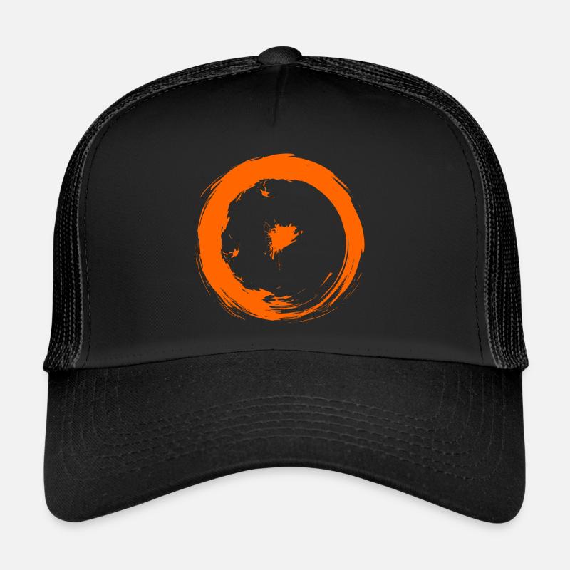 Astronomische Symbole Sonne - Trucker Cap - Schwarz/Schwarz