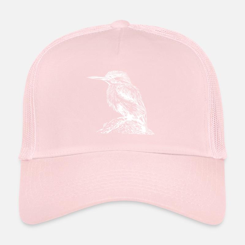 Martin-pêcheur doux sur la rivière Casquette trucker 
