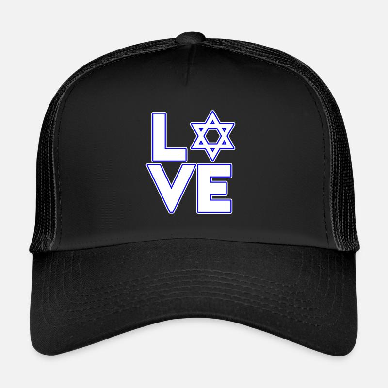 Jüdisches Chanukka mit David-Stern - Love Trucker Cap