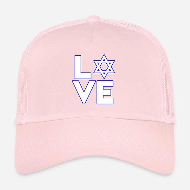 Hanoukka juive avec l’étoile de David - Love Casquette trucker 