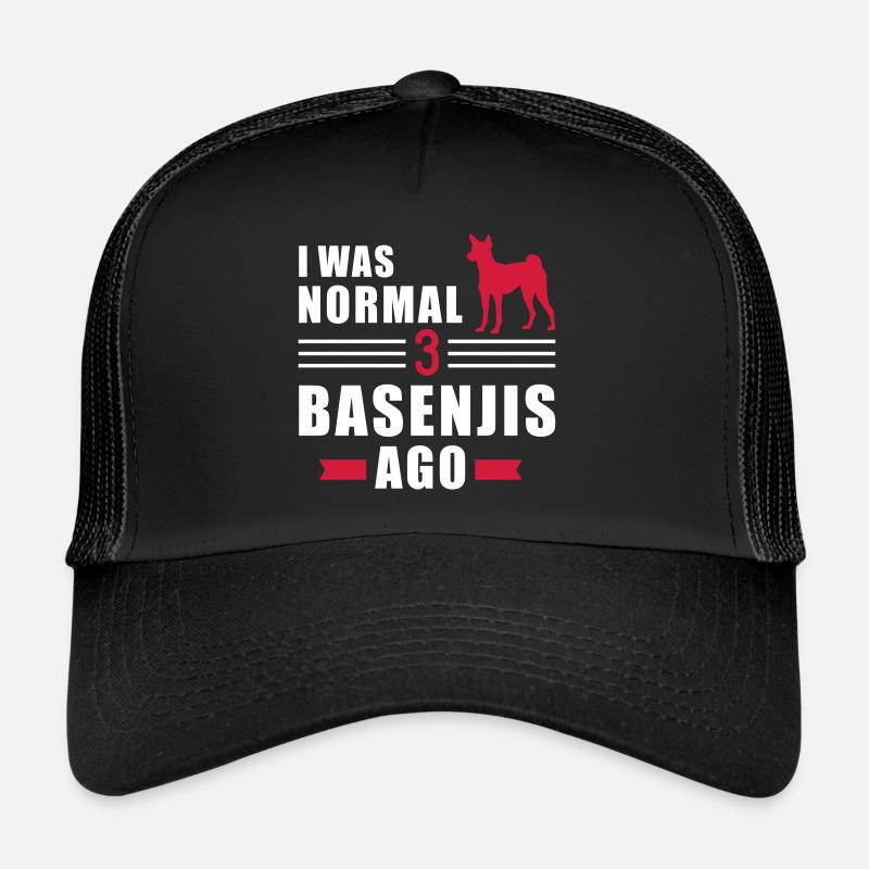 basenji - Casquette trucker  - noir/noir