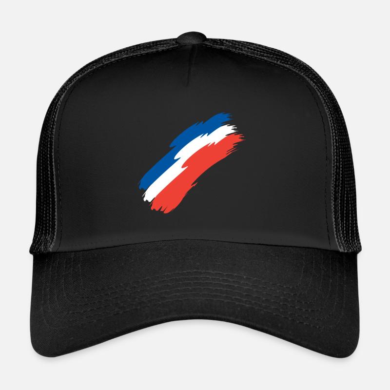 France flag colors flag Trucker Cap