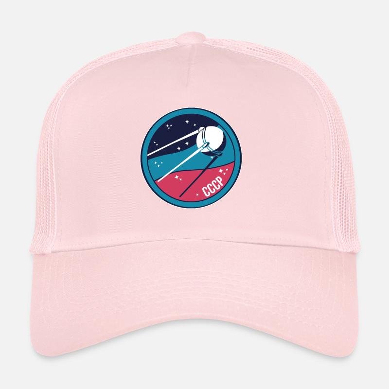 Sputnik USSR Soviet Union satellite Russia Trucker Cap