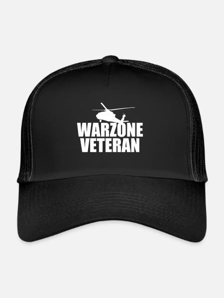 Warzone Veteran Gaming - Trucker Cap - black/black - Front
