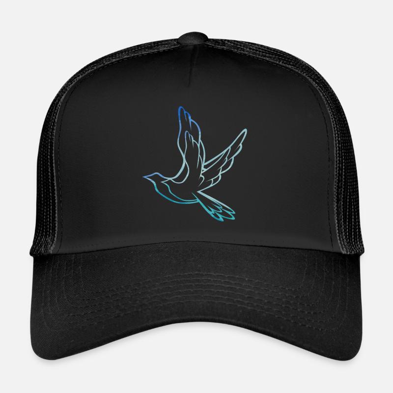 Vögel - Trucker Cap - Schwarz/Schwarz