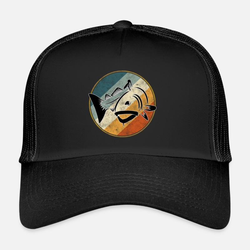 Dorsch - Dorschangeln Retro - Trucker Cap - Schwarz/Schwarz