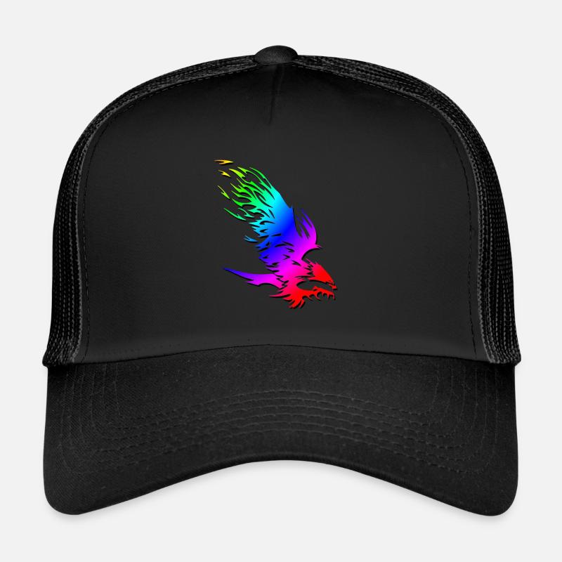 Eagle | Oiseau de proie attaque chasseur sauvage coloré Casquette trucker 
