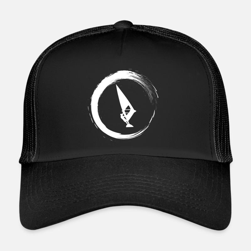 Windsurfen - Trucker Cap - Schwarz/Schwarz