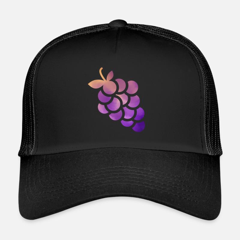 grain de raisin - Casquette trucker  - noir/noir