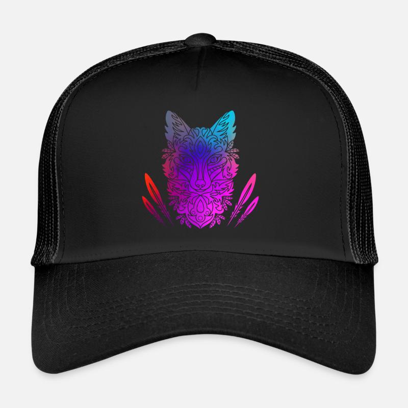 Fuchs - Trucker Cap - Schwarz/Schwarz