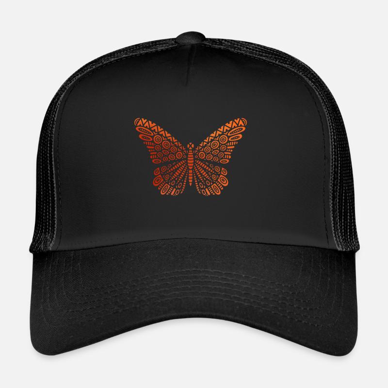 Schmetterling - Trucker Cap - Schwarz/Schwarz