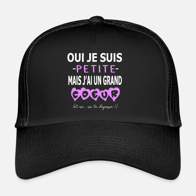 small but big heart, too small, quote Trucker Cap